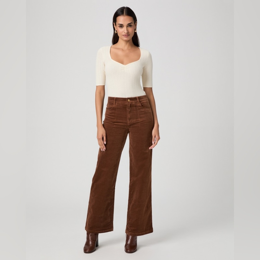paige anessa 31” corduroy wide leg pants